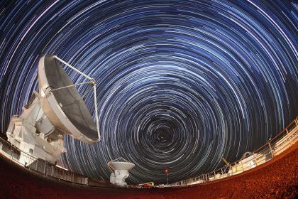 ALMA antennas and the southern stars